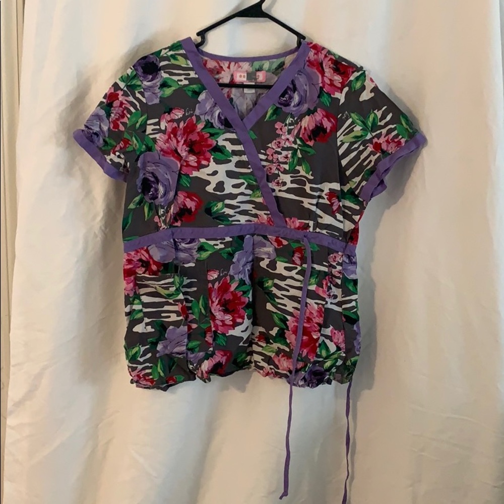 Koi scrub top